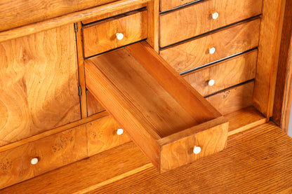 Stilvoller Biedermeier Sekretär Vertiko Louis Philippe Highboard Kommode Schubladenkommode