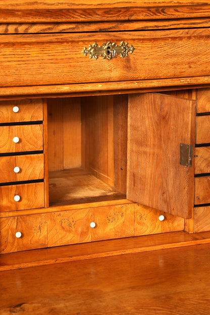 Stilvoller Biedermeier Sekretär Vertiko Louis Philippe Highboard Kommode Schubladenkommode