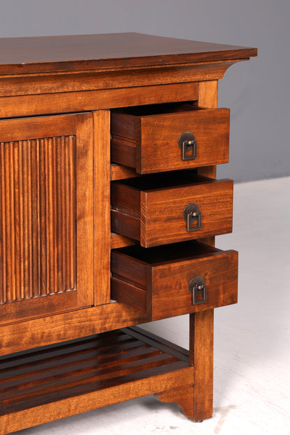 Wunderschönes Kolonial Stil Sideboard Englisch Echt Holz TV Schrank Anrichte Buffet Kommode Vintage