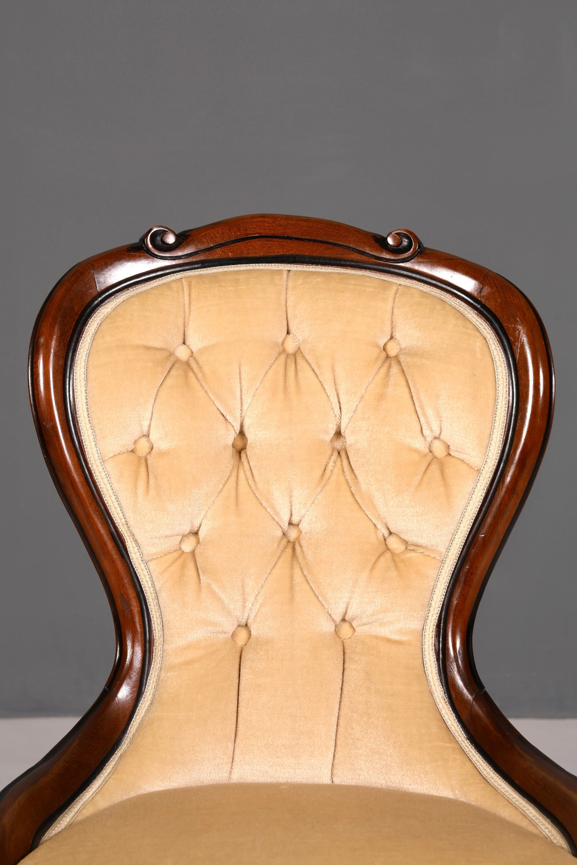 Wunderschöner Louis Philippe Stuhl Antik Chippendale Sekretär Stuhl Polsterstuhl Echt Holz Esszimmerstuhl Vintage