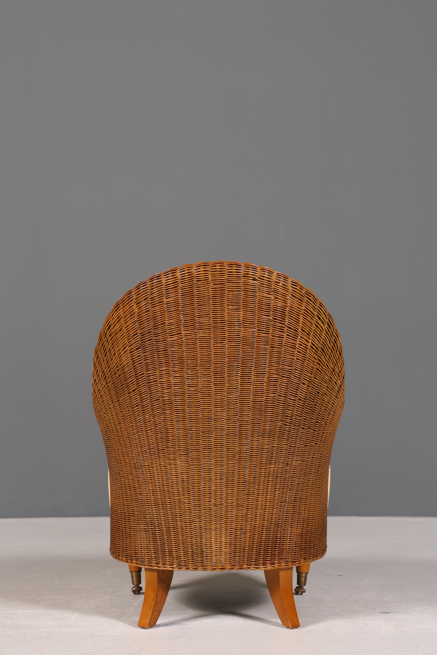 Wunderschöner Sessel im Art Deco Stil um 1940 Armlehnsessel Bauhaus Rattan Lounge Sessel