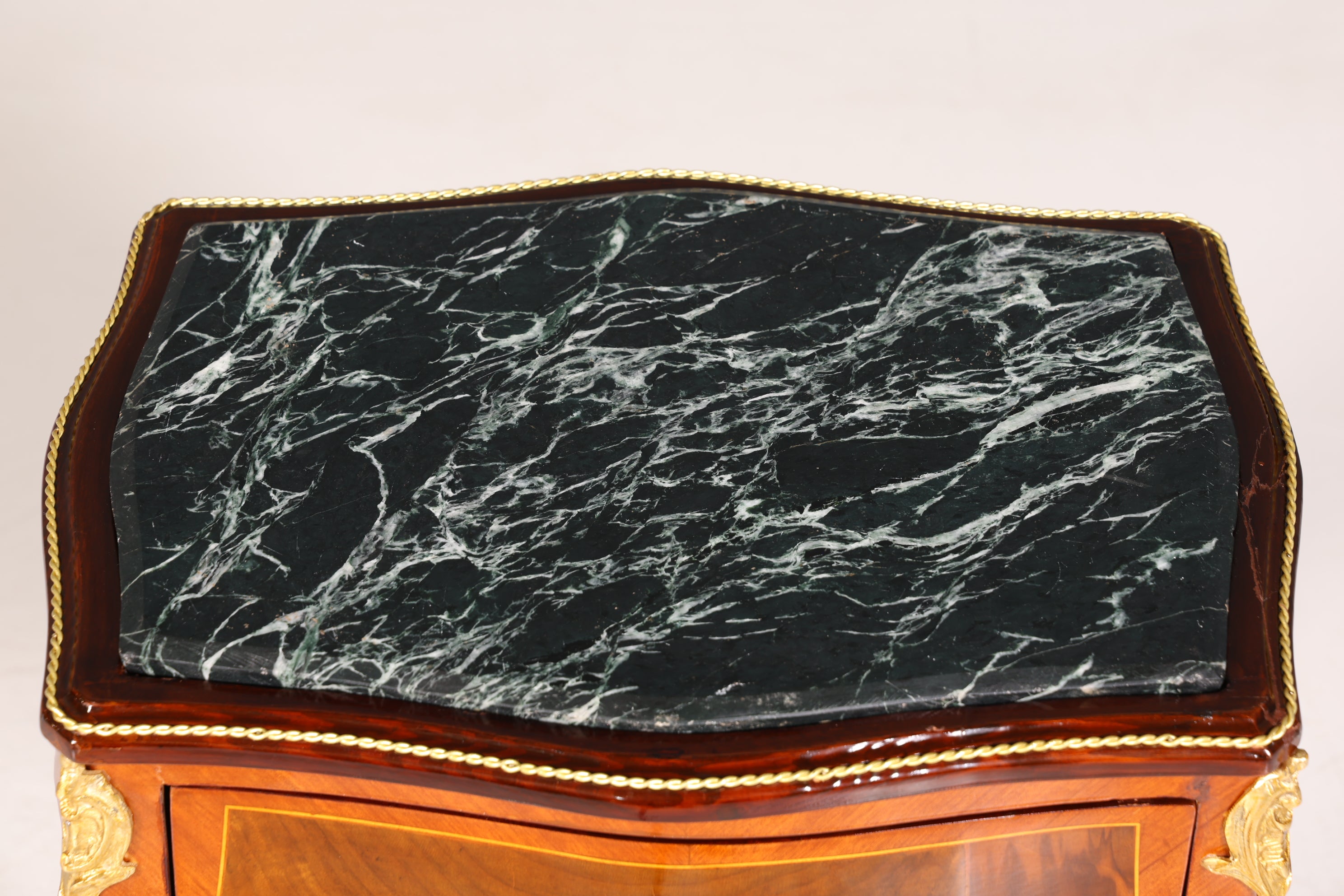 Traumhafter Louis XV Beistelltisch Barock Stil Ablagetisch Marmor Kommode Telefontisch