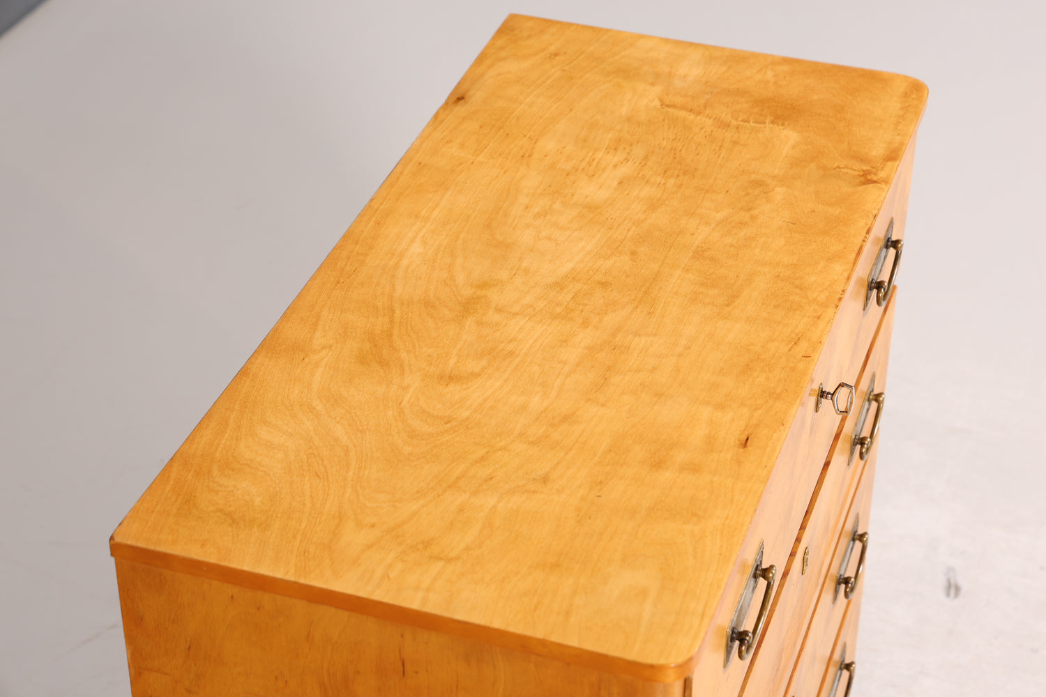 Stilvolle Mid Century Kommode Vintage Sideboard Birke Vertiko Wäschekommode 60er Jahre Schubladenkommode