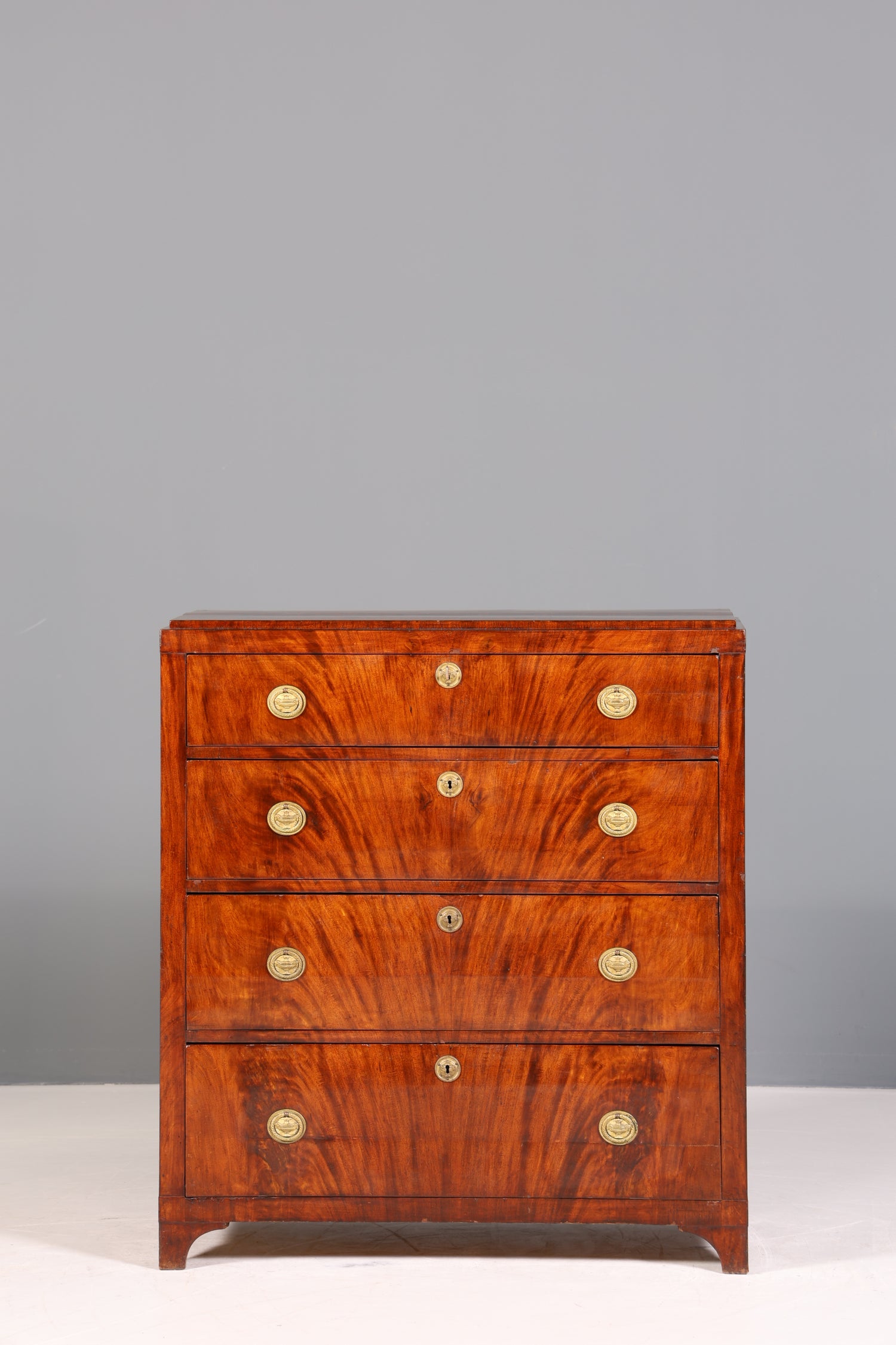 Stilvolle Original  Biedermeier Kommode Antik Schrank Schubladenkommode Vertiko Wäschekommode