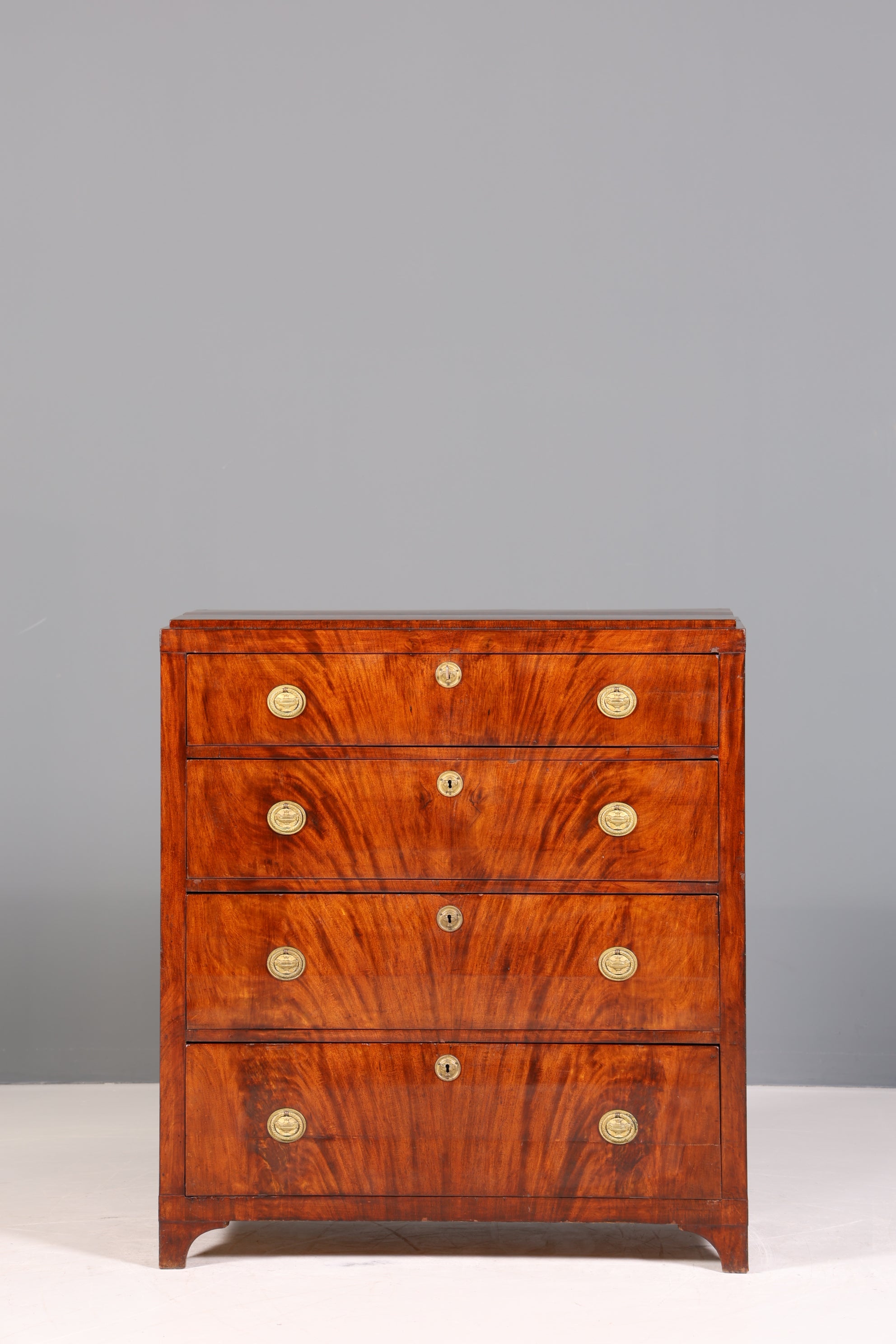 Stilvolle Original  Biedermeier Kommode Antik Schrank Schubladenkommode Vertiko Wäschekommode