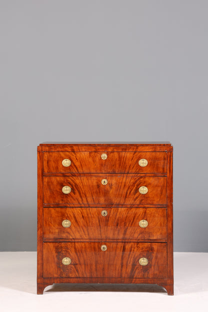 Stilvolle Original  Biedermeier Kommode Antik Schrank Schubladenkommode Vertiko Wäschekommode