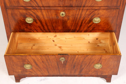 Stilvolle Original  Biedermeier Kommode Antik Schrank Schubladenkommode Vertiko Wäschekommode