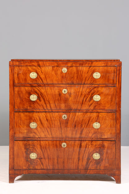 Stilvolle Original  Biedermeier Kommode Antik Schrank Schubladenkommode Vertiko Wäschekommode