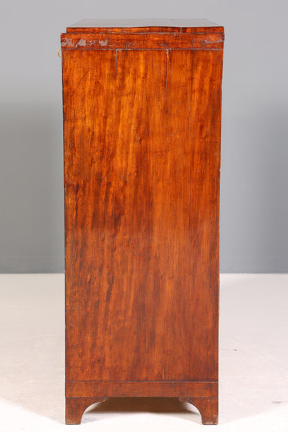 Stilvolle Original  Biedermeier Kommode Antik Schrank Schubladenkommode Vertiko Wäschekommode
