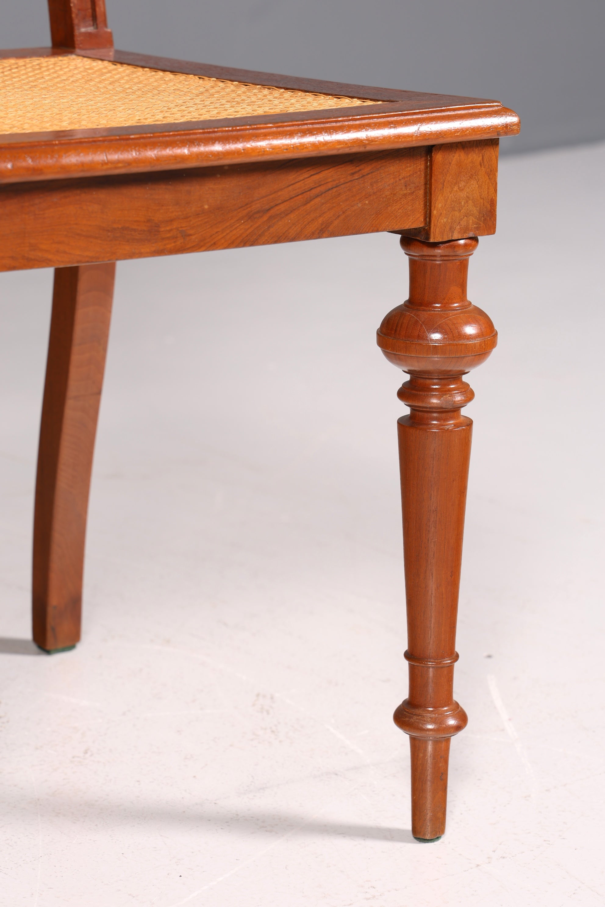 Stilvoller Gründerzeit Stuhl Antik Korbgeflecht Schreibtisch Stuhl Sekretär Stuhl Antik Küchenstuhl 1 von 2