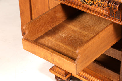 Traumhafter Gründerzeit Schreibtisch Jugendstil Bürotisch echt Holz Antik Office Desk