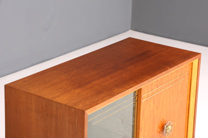 Wunderschöne Mid Century Vitrine Retro Barschrank Vintage Bar Schrank Sideboard