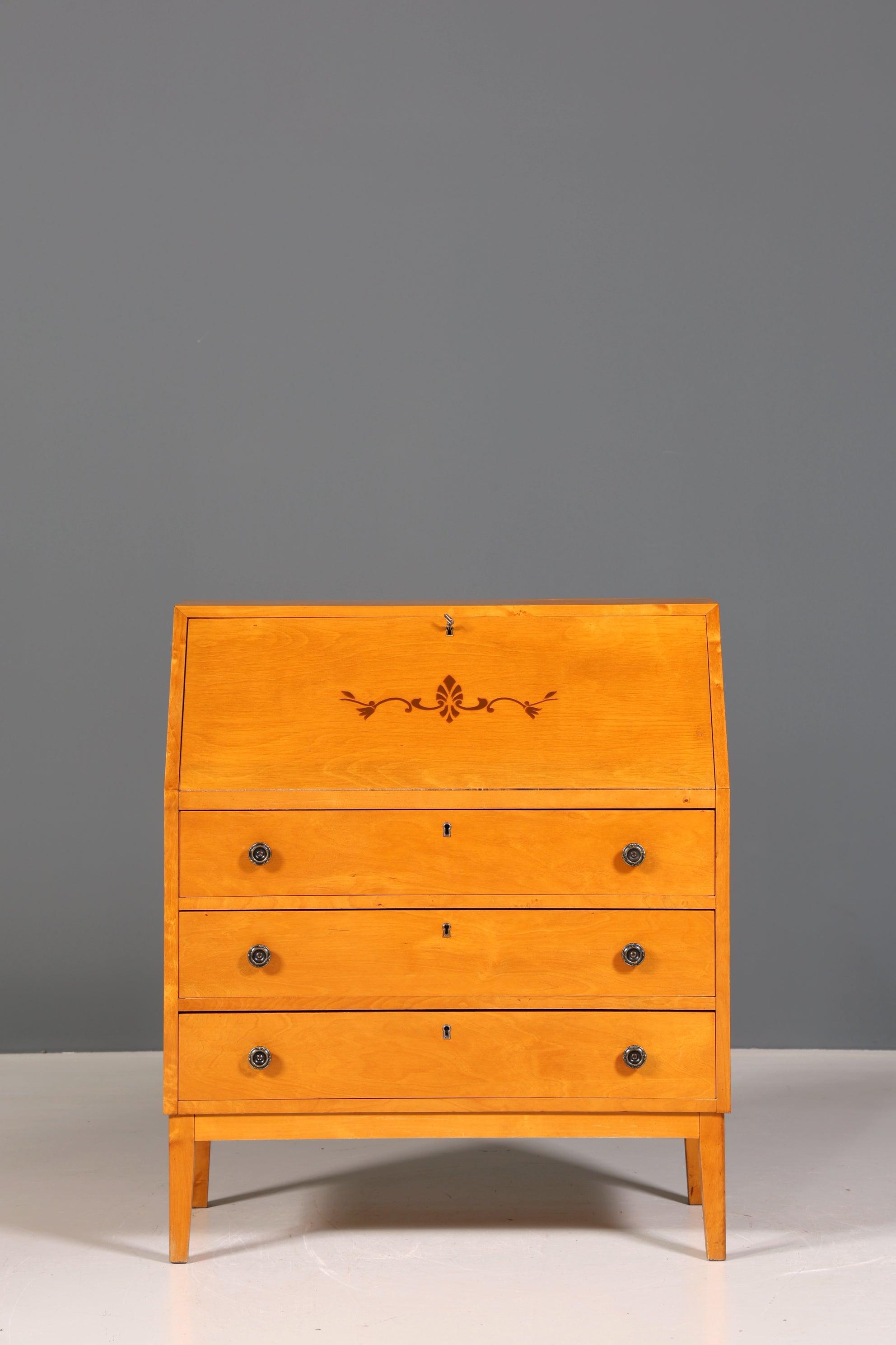 Traumhafter Sekretär im Biedermeier Stil um 1940 Schreibmöbel echt Holz Office Kommode