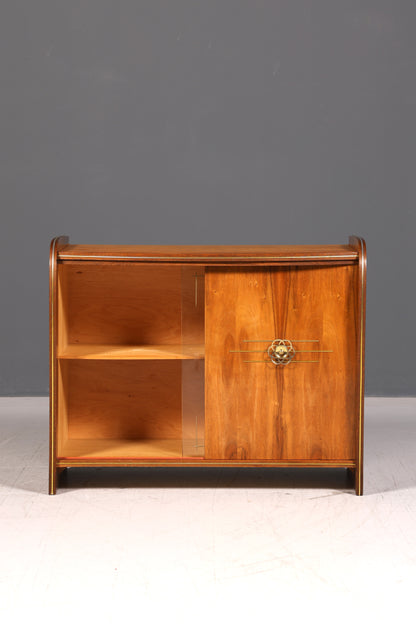 Wunderschöne Mid Century Vitrine Retro Barschrank Vintage Bar Schrank Sideboard Echt Holz 60er