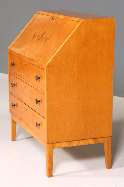 Traumhafter Sekretär im Biedermeier Stil um 1940 Schreibmöbel echt Holz Office Kommode