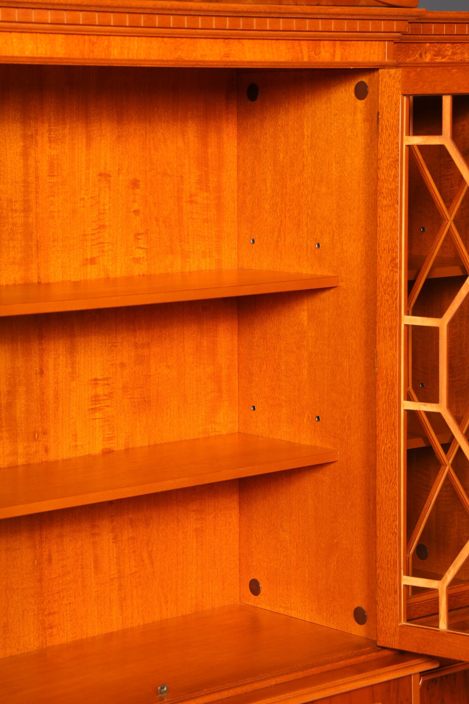Wunderschöne Englische Vitrine Bücherschrank Buffet 60s Glasvitrine Bibliothek Regal Schrank Vintage