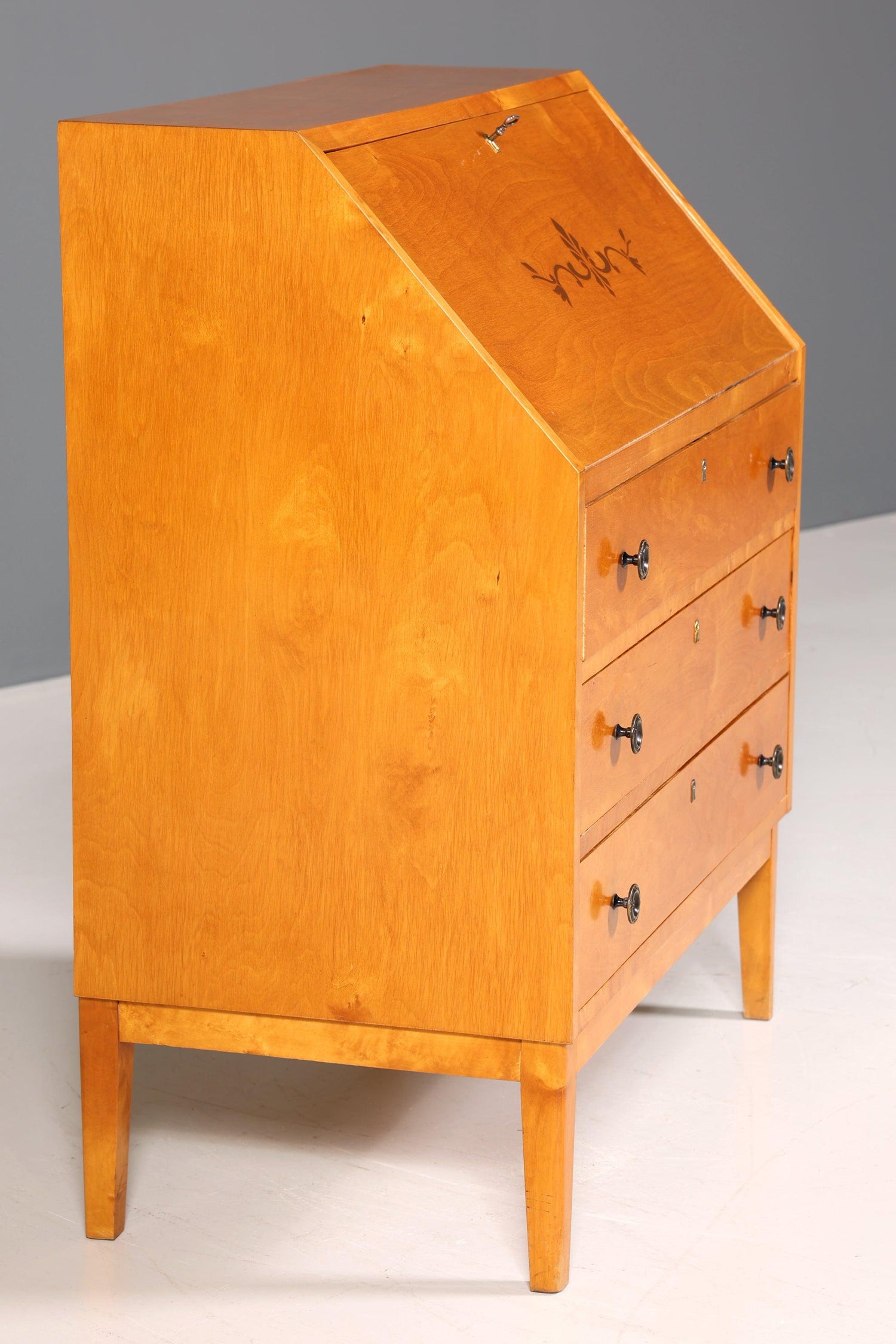Traumhafter Sekretär im Biedermeier Stil um 1940 Schreibmöbel echt Holz Office Kommode