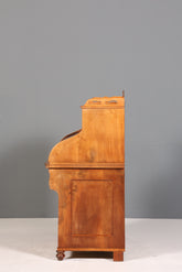 Beeindruckender Louis Philippe Sekretär Antik Rollladen Sekretär Schreibtisch Nussbaum Aufsatzsekretär