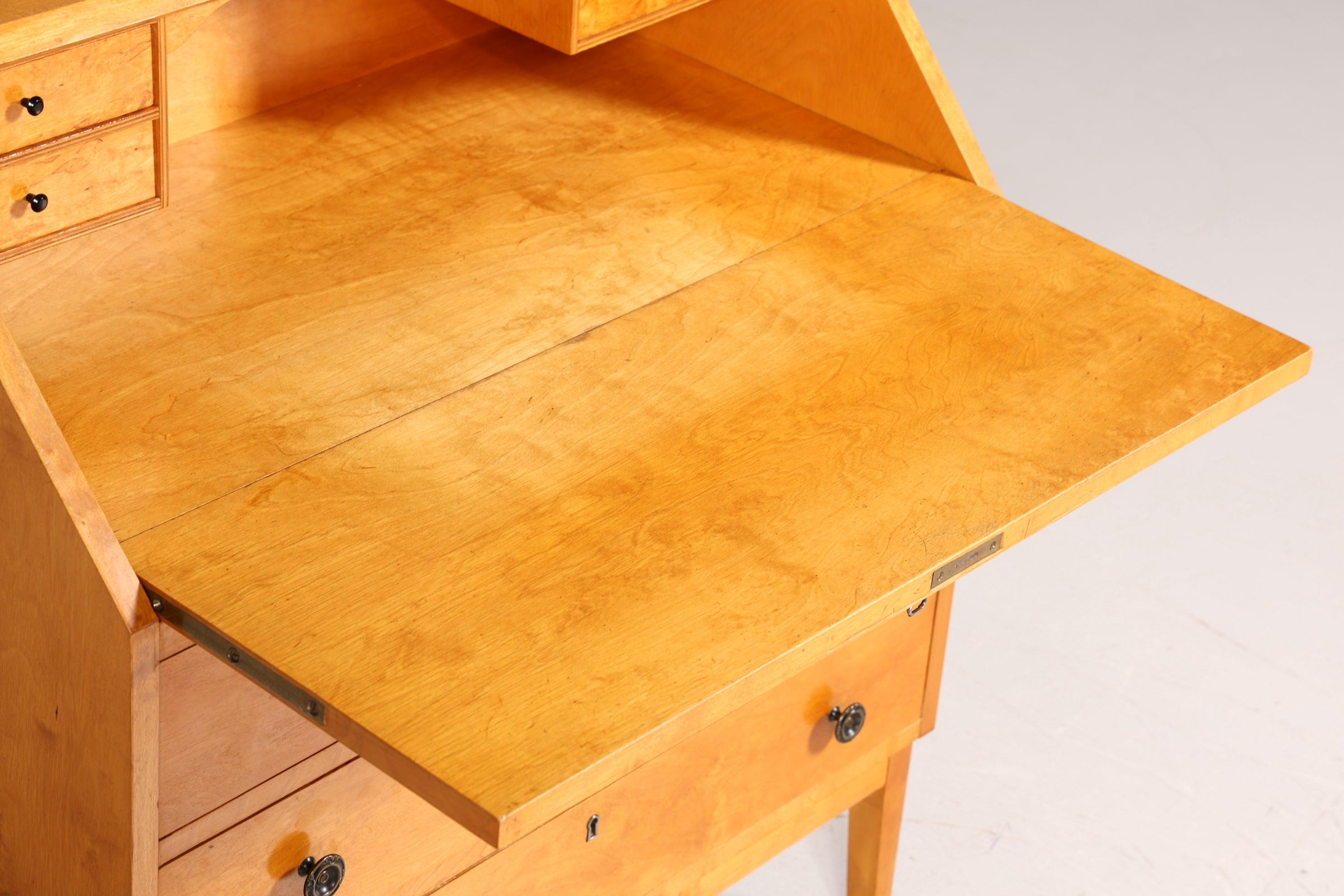 Traumhafter Sekretär im Biedermeier Stil um 1940 Schreibmöbel echt Holz Office Kommode
