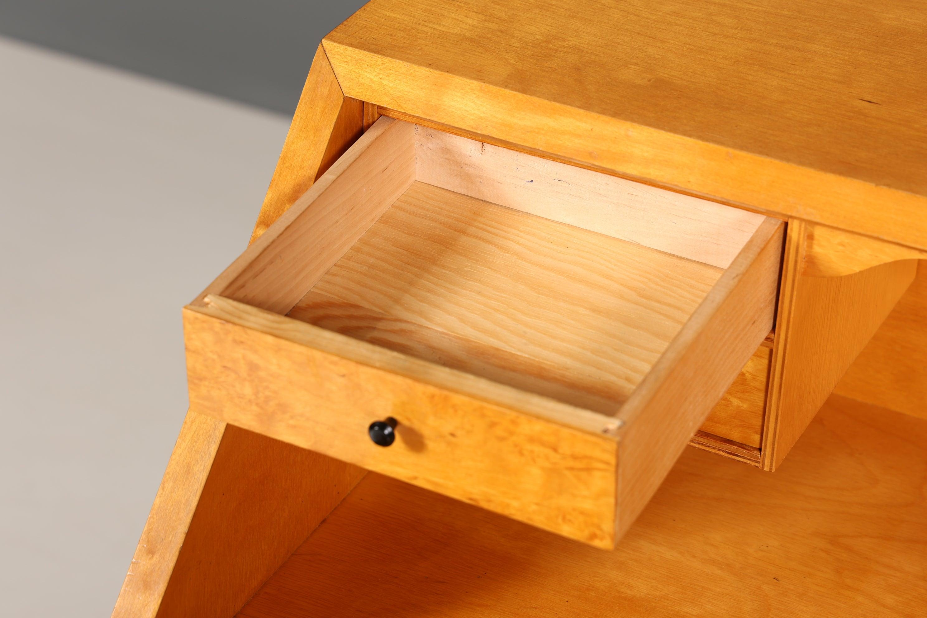 Traumhafter Sekretär im Biedermeier Stil um 1940 Schreibmöbel echt Holz Office Kommode