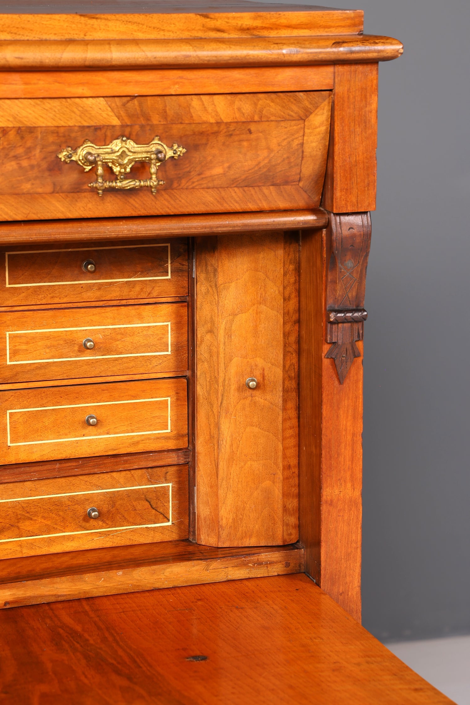Wunderschöner Gründerzeit Sekretär Kommode Jugendstil Schubladenkommode Antik Vertiko Massiv Holz um 1890