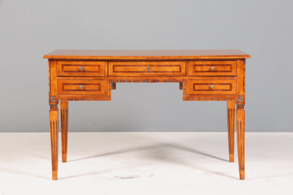 Traumhafter Schreibtisch im Barock Stil Bürotisch echt Holz Antik 60s Office Desk