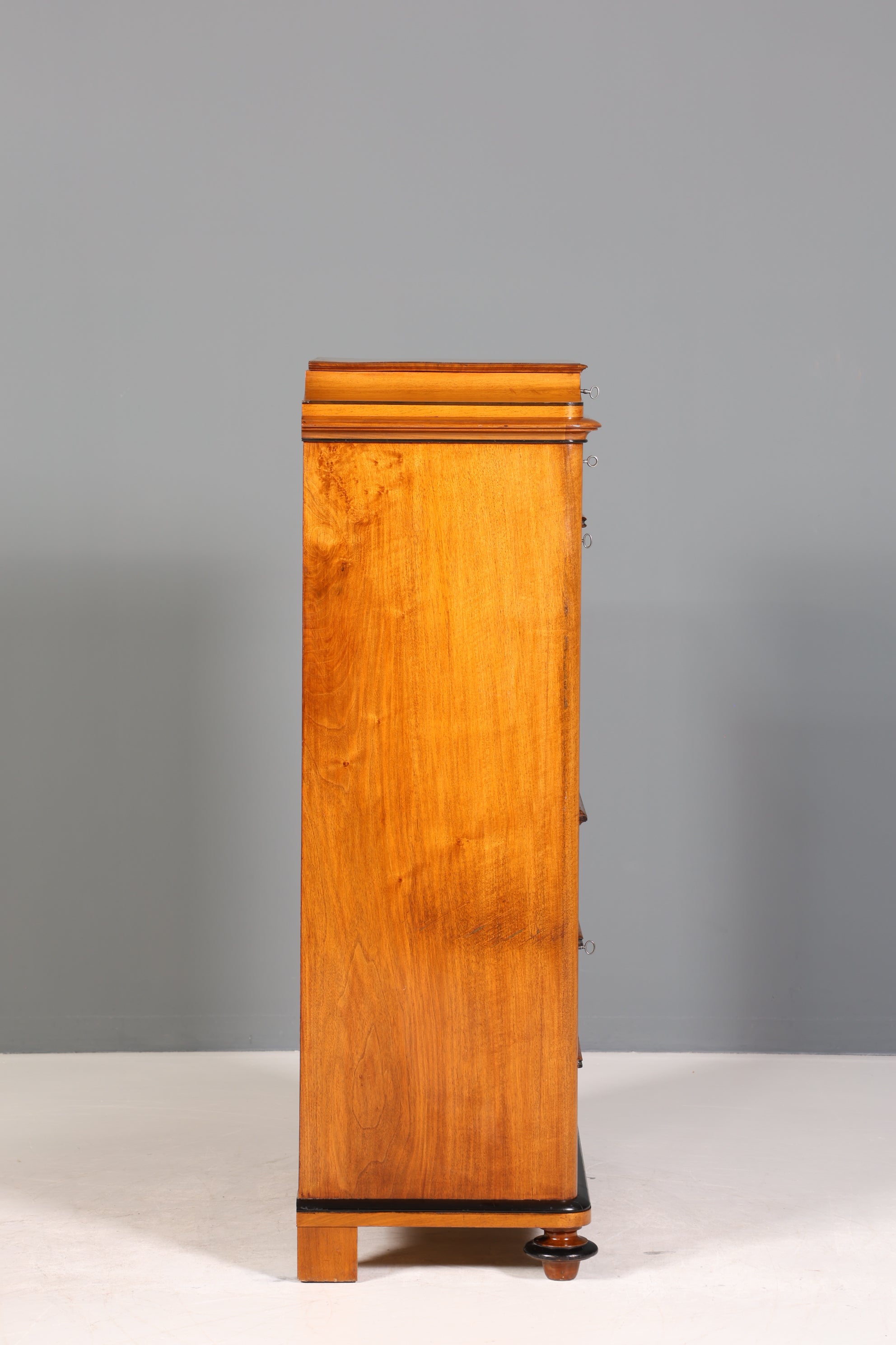 Stilvoller Biedermeier Sekretär Louis Philippe Vertiko Antik Kommode Schreibkommode Office Desk