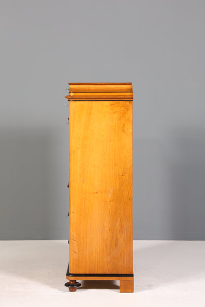 Stilvoller Biedermeier Sekretär Louis Philippe Vertiko Antik Kommode Schreibkommode Office Desk
