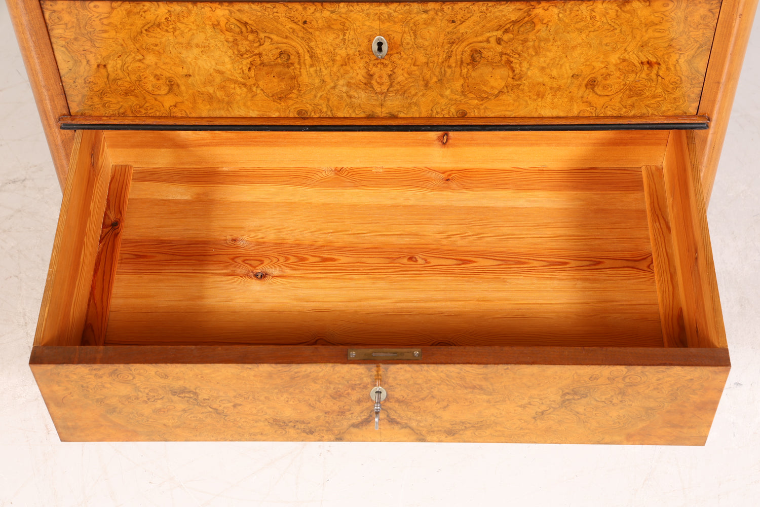 Stilvoller Biedermeier Sekretär Louis Philippe Vertiko Antik Kommode Schreibkommode Office Desk