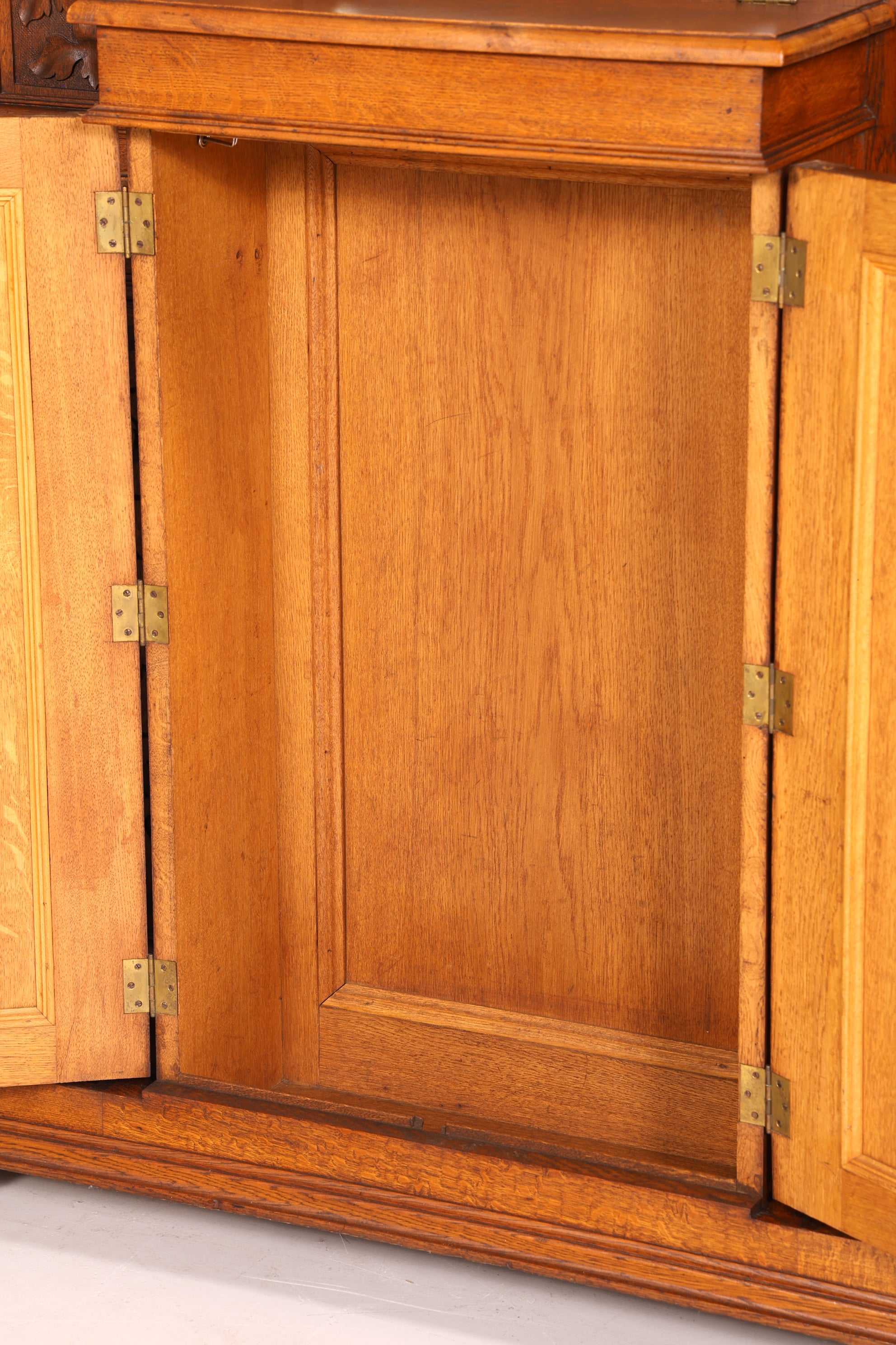 Traumhafte Jugendstil Garderobe Flurgarderobe Eiche Antik Kleiderwand mit Spiegel Dielenmöbel Wandgarderobe