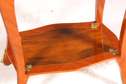 BA19-3 MIT BESCHÄDIGUNGEN / Traumhafter Louis XV Beistelltisch Barock Stil Ablagetisch Marmor Kommode Telefontisch