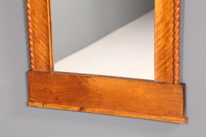 Wunderschöner Biedermeier Spiegel Wandspiegel Antik Holzspiegel Flurspiegel Garderobenspiegel