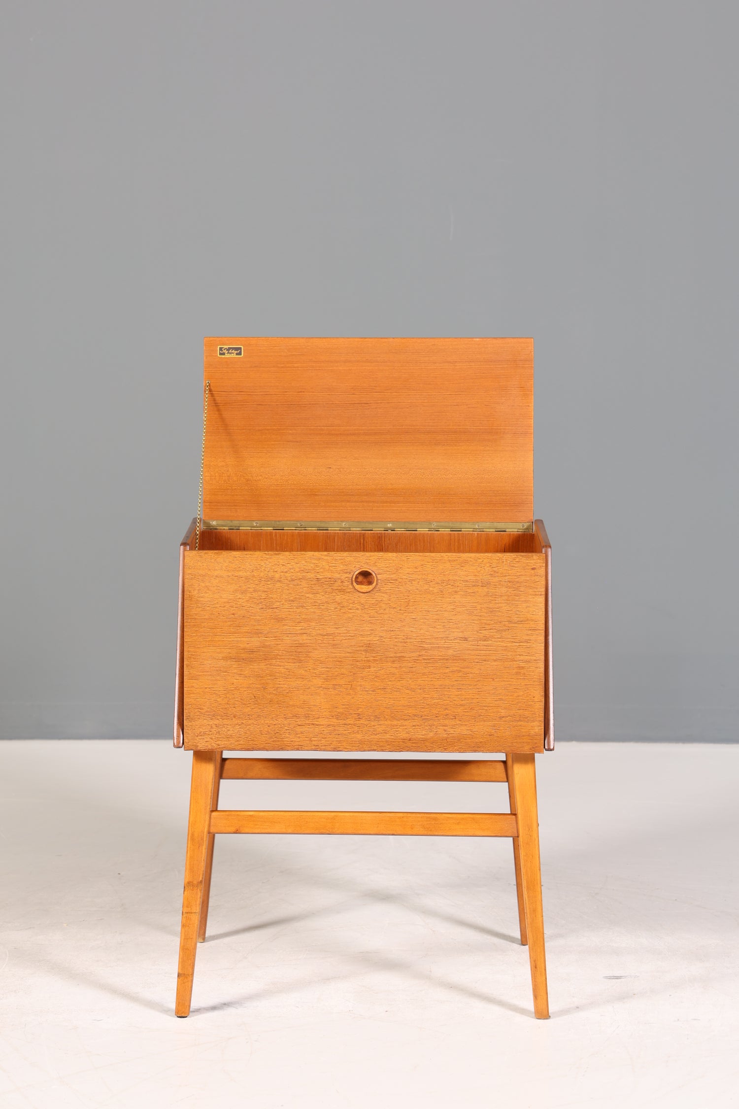 Traumhafte Mid Century Kommode Stig-Bolaget Teak Holz Besteckkasten Besteckschrank Schränkchen 60er Jahre