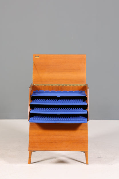 Traumhafte Mid Century Kommode Stig-Bolaget Teak Holz Besteckkasten Besteckschrank Schränkchen 60er Jahre