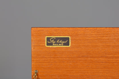 Traumhafte Mid Century Kommode Stig-Bolaget Teak Holz Besteckkasten Besteckschrank Schränkchen 60er Jahre