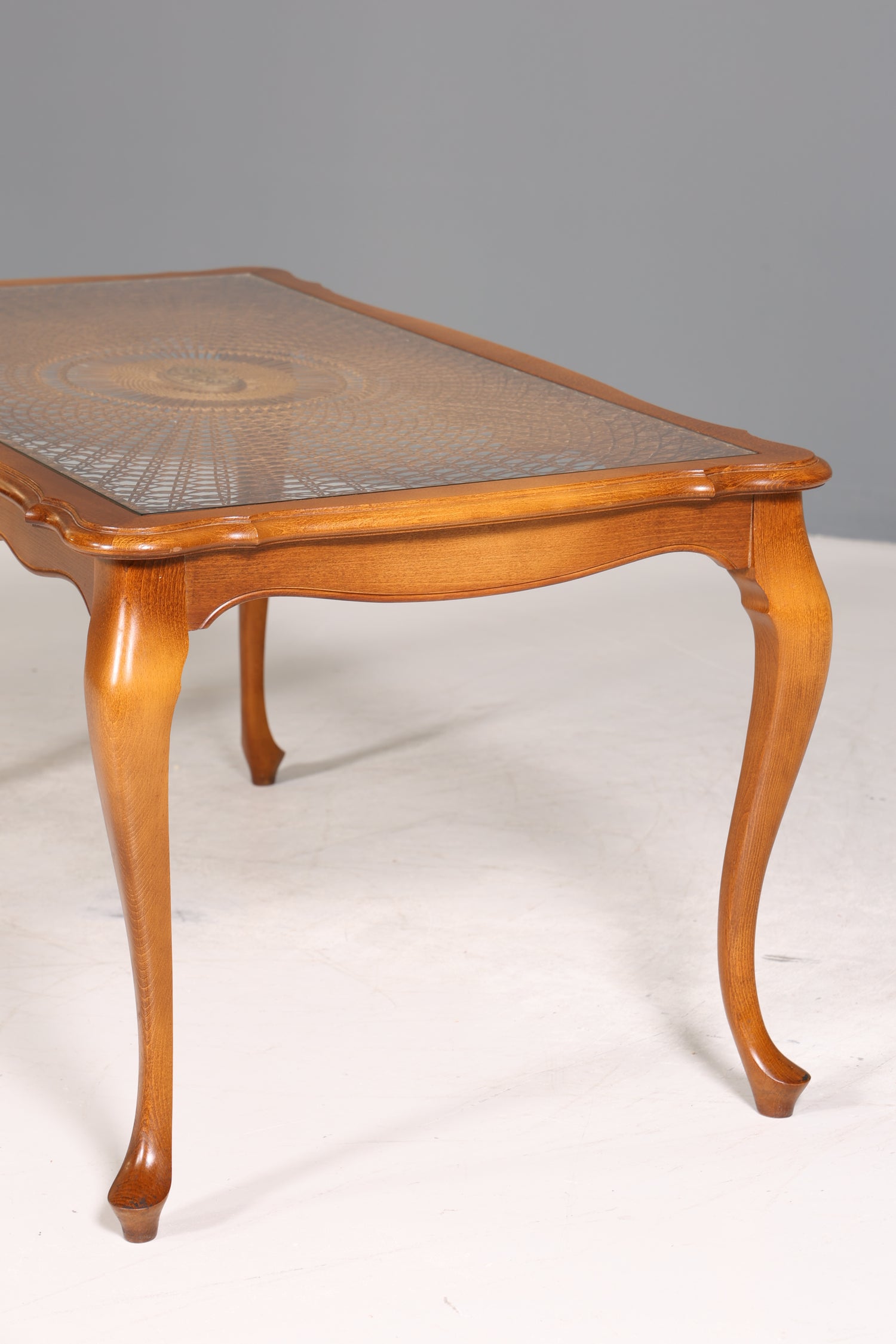 Wunderschöner Chippendale Couchtisch Wiener Geflecht Tisch Barock Stil Wohnzimmer Tisch