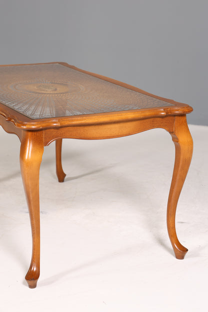 Wunderschöner Chippendale Couchtisch Wiener Geflecht Tisch Barock Stil Wohnzimmer Tisch
