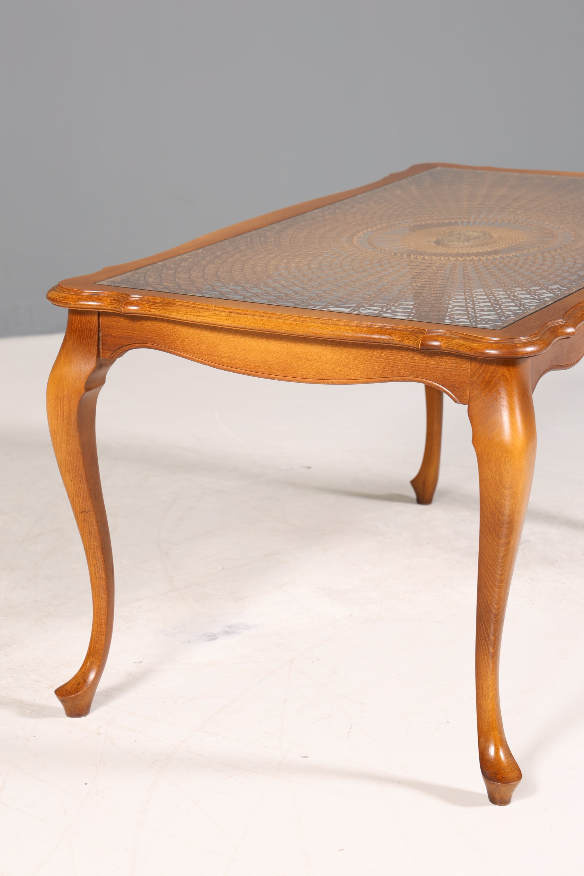 Wunderschöner Chippendale Couchtisch Wiener Geflecht Tisch Barock Stil Wohnzimmer Tisch