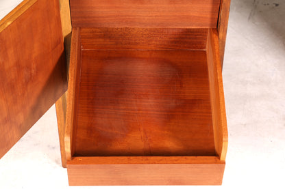 Wunderschöner Mid Century Schreibtisch Nussbaum Danish Design Bürotisch 60er Jahre Office Table Art Deco
