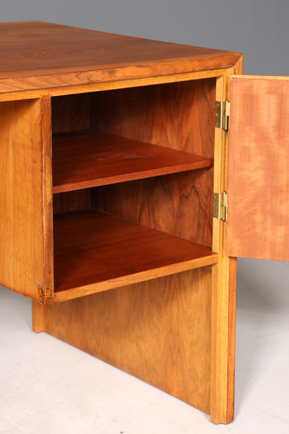 Wunderschöner Mid Century Schreibtisch Nussbaum Danish Design Bürotisch 60er Jahre Office Table Art Deco