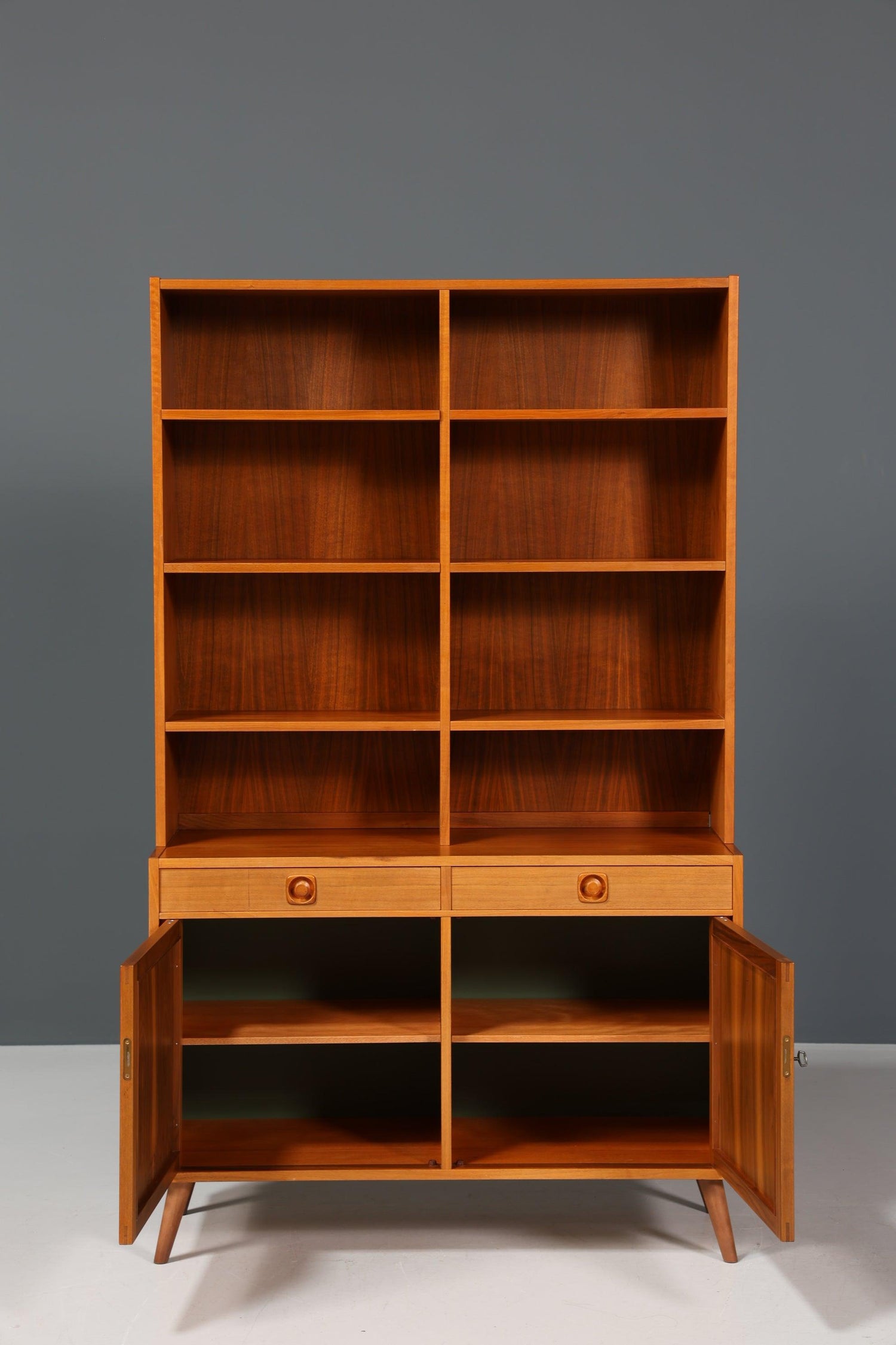 Traumhaftes Mid Century Regal &quot;Made in Denmark&quot; echt Holz Schrank Danish Design Retro Kommode Vintage Bücherregal 60er Jahre