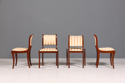 4x Stilvolle Englische Stühle Englisch Dining Chairs Antik 60er Jahre Küchenstühle Stuhlset