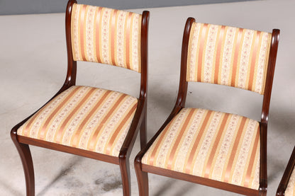 4x Stilvolle Englische Stühle Englisch Dining Chairs Antik 60er Jahre Küchenstühle Stuhlset