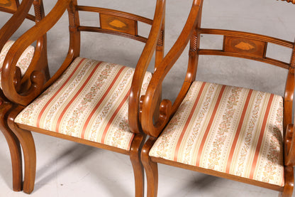 6x Wunderschöne Englische Stühle Englisch Dining Chairs Armlehnstuhl Set Küchenstühle Stuhlset Armlehnstühle