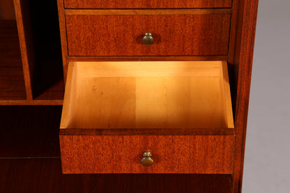 Wunderschöner Sekretär im Gustavianischen Stil Regal Bücherregal Schrank Highboard Vintage Echt Holz Antik