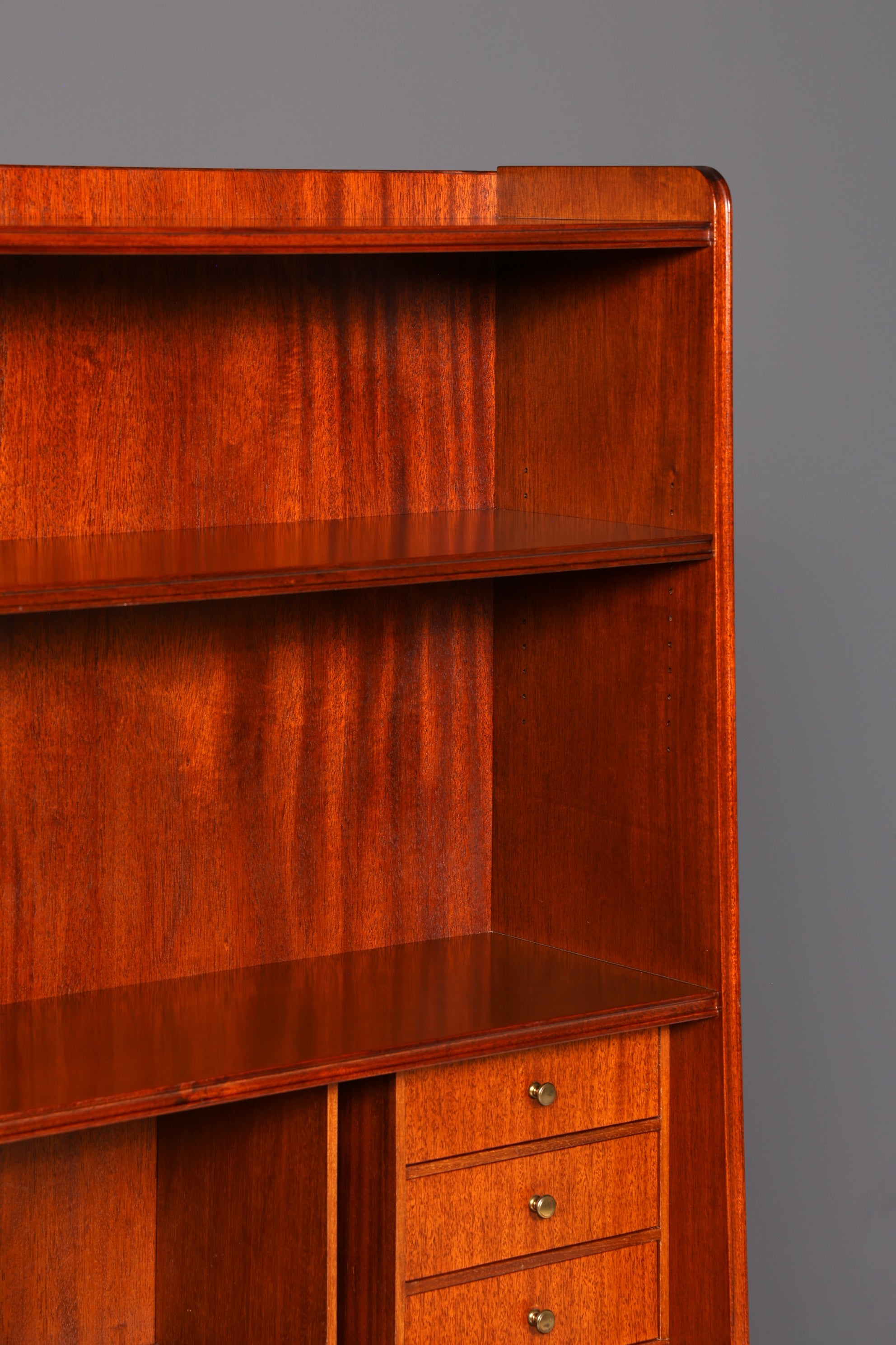 Wunderschöner Sekretär im Gustavianischen Stil Regal Bücherregal Schrank Highboard Vintage Echt Holz Antik