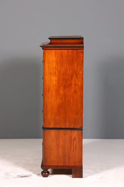 Wunderschöne Louis Philippe Chiffoniere um 1880 Gründerzeit echt Holz Vertiko Schrank Semainier