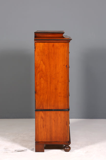 Wunderschöne Louis Philippe Chiffoniere um 1880 Gründerzeit echt Holz Vertiko Schrank Semainier
