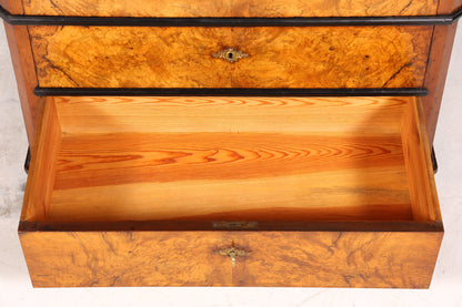 Wunderschöne Louis Philippe Chiffoniere um 1880 Gründerzeit echt Holz Vertiko Schrank Semainier