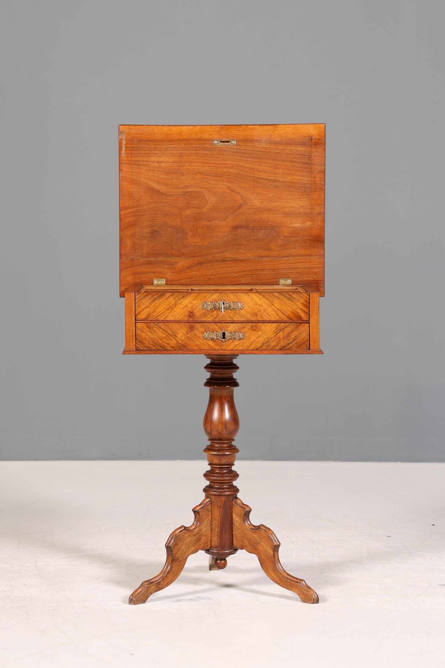 Traumhafter Gründerzeit Beistelltisch Louis Philippe Nähtisch Antik Ablagetisch um 1880